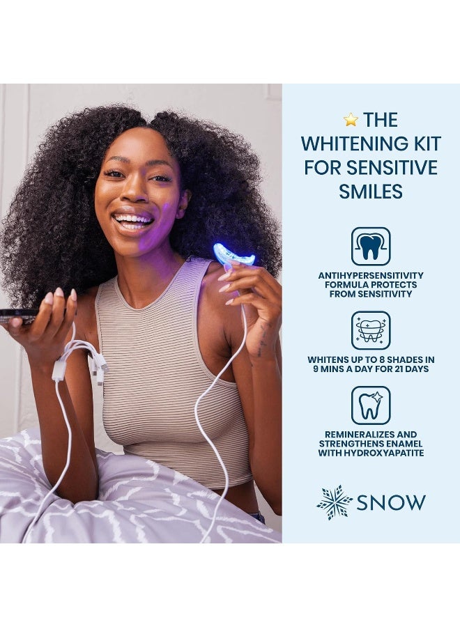 SNOW Teeth Whitening Kit with LED Light, 3 Whitening Wands, LED Mouthpiece, Shade Guide, Complete at-Home Teeth Whitener System - Image 3